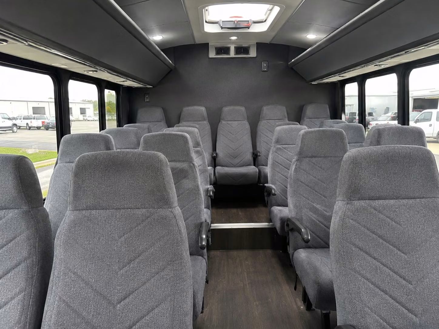 15 passenger minibus interior