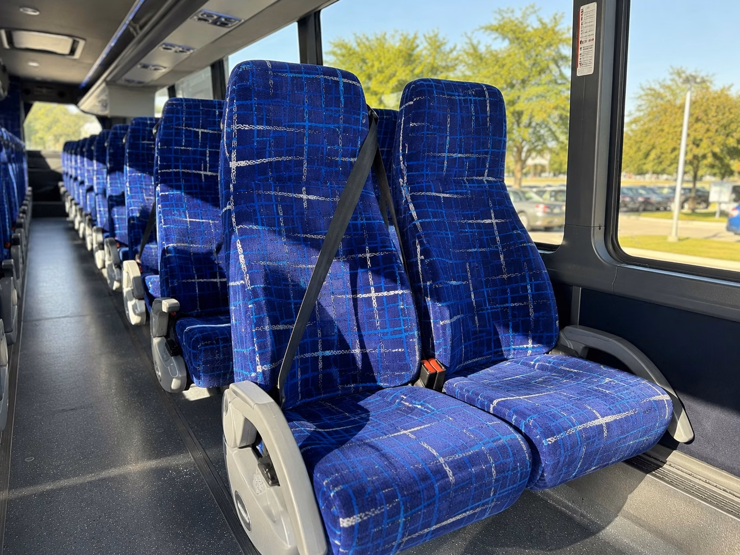 providence charter bus interior