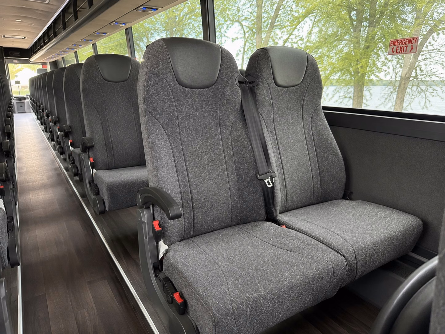 providence charter bus rental interior
